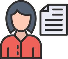 Document Flat Symbol vector