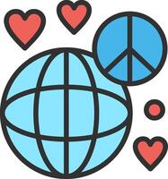 World peace Interactive UI Design vector