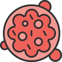 Cancer Cell Clean UI Concept vector