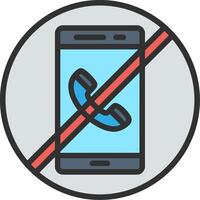 No Phone Smooth App Visual vector