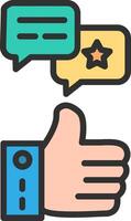 Feedback Thin Graphic Shape vector