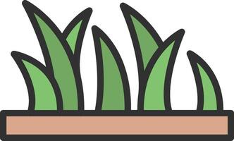 Grass Outlined Frame Object vector