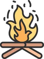 Fire Cool Tone Form vector