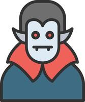 Dracula Pixel Style Badge vector