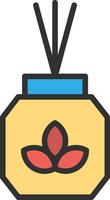 Scent Outlined Line Artwork vector