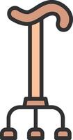 Walking Stick Coded UI Symbol vector