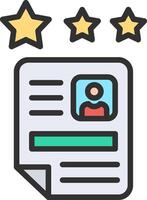Office Not Qualified Hand-Drawn Sketch Symbol vector