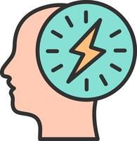Brain circuit Mobile App Illustration vector