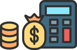 Accounting Abstract UI Visual vector