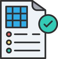 Validation Color Block Badge vector