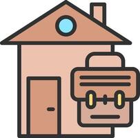 Work From Home Flat UI Form vector