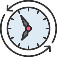 Refresh time Digital Tech Element vector