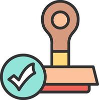 Validation Modern Color Symbol vector
