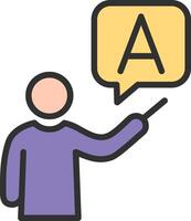 Teacher Interactive Symbol vector
