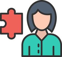 Puzzle Vivid App Element vector