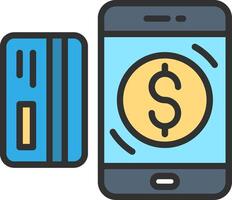 Mobile Money Responsive App Shape vector