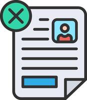 Rejected Mobile App Illustration vector