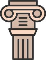 Column Dark Mode Symbol vector