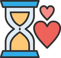 Sand clock Interactive UI Design vector