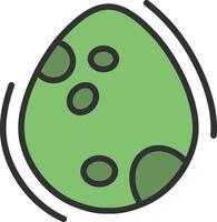 Dinosaur egg Sleek Visual Mark vector