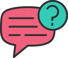 Question Mark Compact Web Symbol vector