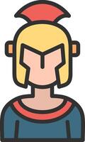 Gladiator Thin Graphic Shape vector