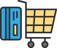 Shopping Gradient Color Form vector
