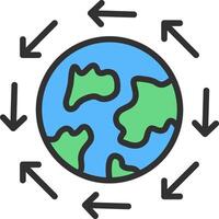Global distribution Sleek Visual Mark vector