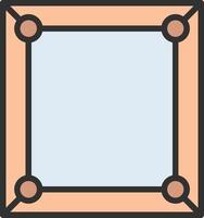 Frame Dark Mode Symbol vector