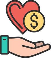 Donation Web-Based Design Element vector
