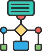 Workflow Crisp Outline Artwork vector