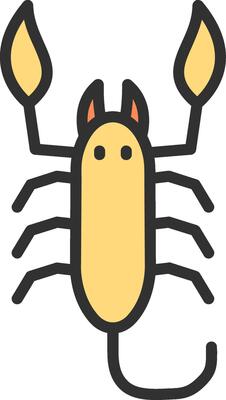 Scorpion Outlined Frame Object