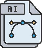 AI Wireframe App Design vector