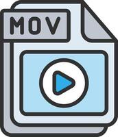 MOV Clean Sketch Form vector