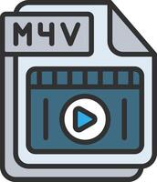 M4V Muted Color Design vector