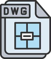 DWG Color Enhanced Graphic vector