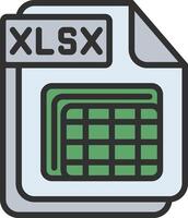 XLSX Web-Based Design Element vector