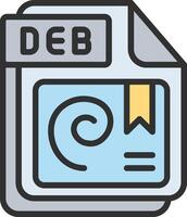 DEB App Focused Design vector