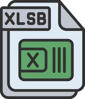 XLSB Pixel Style Badge vector