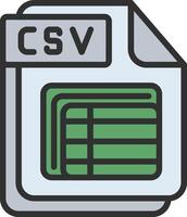 CSV Color Enhanced Graphic vector