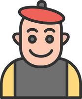 Mime Color Enhanced Graphic vector