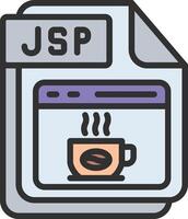 JSP Thin Graphic Shape vector