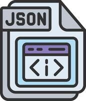 JSON Abstract UI Visual vector