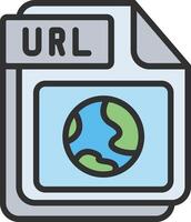 URL Illustrated Concept Graphic vector
