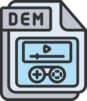 DEM Gradient Color Form vector