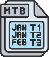MTB 3D Rendered Symbol vector
