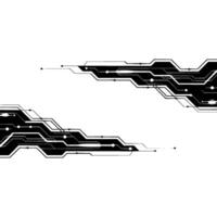 Abstract Tech Circuitry Background, Digital Lines, Illustration. vector