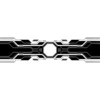 Futuristic Tech Banner Element Circuit Board on Gradient Background. vector