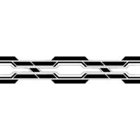Abstract Tech Banner , Black Lines on White, Modern Background. vector