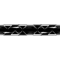 Abstract Tech Banner Black and Silver Geometric on White. vector